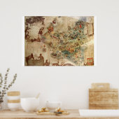 ANTIKARTE POLENS POSTER (Küche)