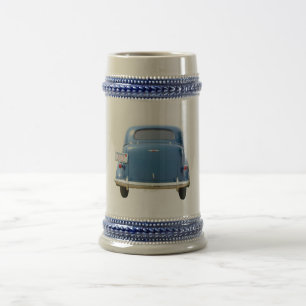 ANTIKBLAUE CHEVY Bier-Tasse ~ Fügen Sie Ihren Name Bierglas