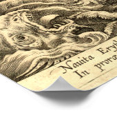Antike 1590 Schiffe und Seefahrer Poster (Ecke)