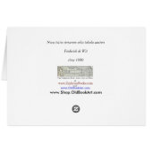 Antike 1660 Weltkarte von Frederick de Wit (Rückseite Horizontal)