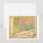 Antike 1815 Karte von Connecticut (Vorne/Hinten)