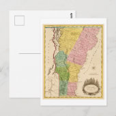 Antike 1815 Karte von Vermont (Vorne/Hinten)