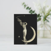 Antike 1889 Frauen auf der Monddruckerei Postkarte (Stehend Vorderseite)