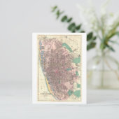 Antike 1890 Karte von Liverpool, England, (Stehend Vorderseite)