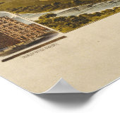 Antike 1891 Karte von Fort Worth, Texas, USA Poster (Ecke)