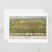 Antike 1891 Karte von Houston, Texas, Postkarte (Vorne/Hinten)