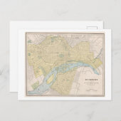 Antike 1899 Karte von Richmond, Virginia, (Vorne/Hinten)