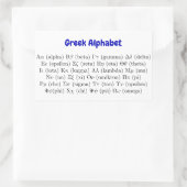 Antike 24 Griechenland Buchstaben | Griechisch Alp Rechteckiger Aufkleber (Tasche)