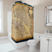 Antike abgenutzter Rand Vintages Frankreich Duschvorhang (Beispiel)