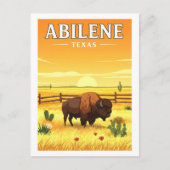 Antike Abilene Texas Postkarte (Vorderseite)