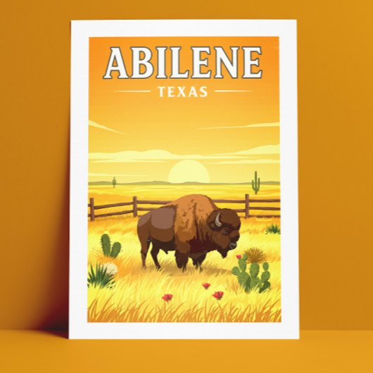 Antike Abilene Texas Postkarte