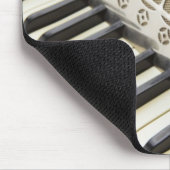 Antike Accordion-Tastatur Mousepad (Ecke)