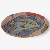 Antike ägyptische Goddess-Teller Pappteller (Schrägansicht)