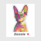 Antike ägyptische Katze Aufkleber (Blatt)