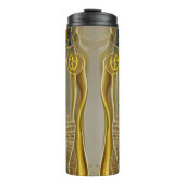 Antike ägyptische Katze Goddess Bastet AI Art Thermosbecher (Vorderseite)