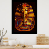 Antike ägyptische König Tutanchamun Gold Burial Ma Poster (Küche)