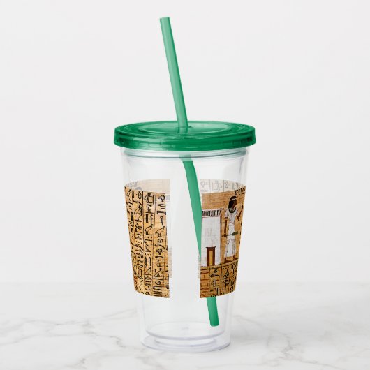 Antike ägyptische Kunst Acryltrinkbecher (Links)