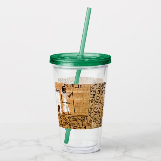 Antike ägyptische Kunst Acryltrinkbecher (Rückseite)