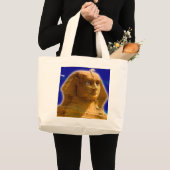 Antike ägyptische Sphinx im Gizeh Art Design Jumbo Stoffbeutel (Vorderseite (Produkt))