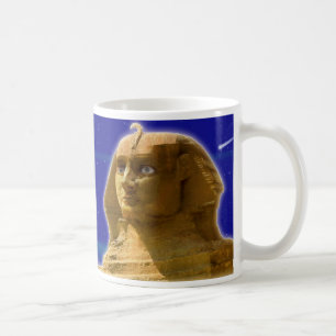 Antike ägyptische Sphinx im Gizeh Art Design Kaffeetasse