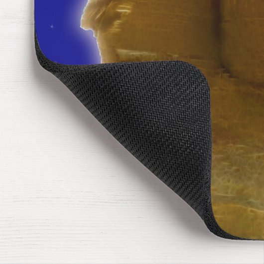 Antike ägyptische Sphinx im Gizeh Art Design Mousepad (Ecke)
