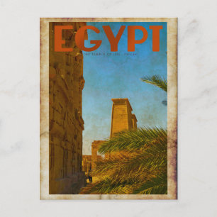 Antike ägyptische Tempel-Reisepostkarte Postkarte