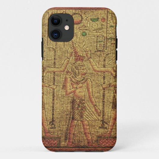 Antike ägyptische Tempelmauer Kunst Case-Mate iPhone Hülle (Rückseite)