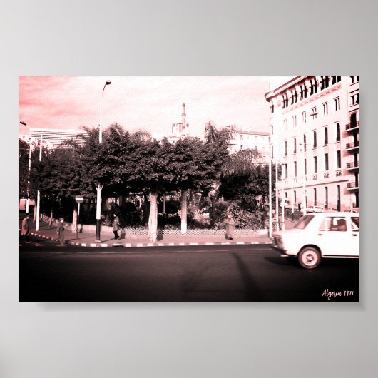 Antike Algerien Algier Autos Gebäude Poster (Vorne)