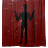 Antike Alien - Geoglyphen Long Man Duschvorhang (Vorderseite)