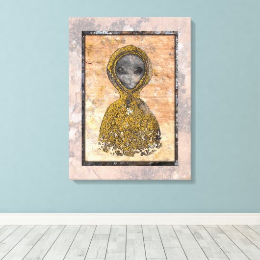 Antike Alien Leinwanddruck (Insitu (Holzboden))