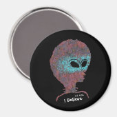 Antike Alien Magnet (Vorderseite/Rückseite)