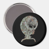 Antike Alien Magnet (Vorderseite/Rückseite)