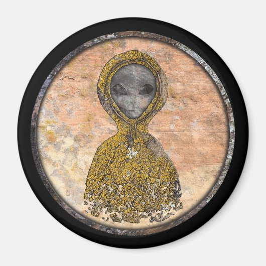 Antike Alien Magnet (Vorne)