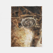 Antike alte Foto-Kamera Fleecedecke (Vorderseite)