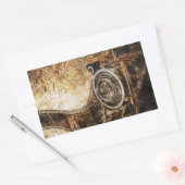 Antike alte Foto-Kamera Rechteckiger Aufkleber (Umschlag)