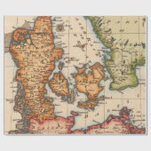 Antike Alte Karte Inspiriert (10) Geschenkpapier (Flach)