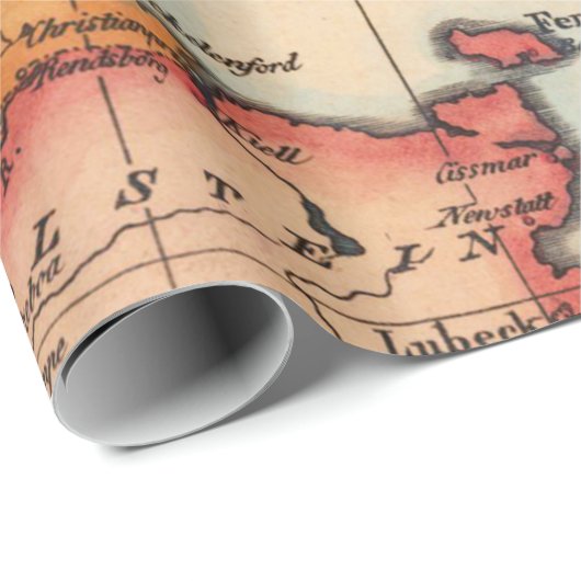 Antike Alte Karte Inspiriert (10) Geschenkpapier (Rolleneckpunkt)