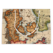 Antike Alte Karte Inspiriert (10) Große Geschenktüte (Vorderseite)