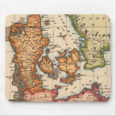 Antike Alte Karte Inspiriert (10) Mousepad (Vorne)