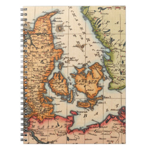 Antike Alte Karte Inspiriert (10) Notizblock