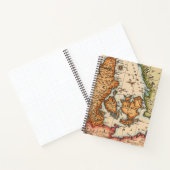 Antike Alte Karte Inspiriert (10) Notizblock (Innenseite)