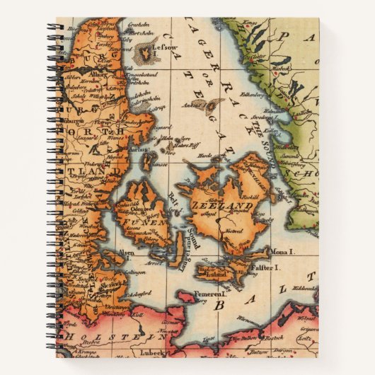 Antike Alte Karte Inspiriert (10) Notizblock (Vorderseite)