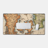 Antike Alte Karte Inspiriert (10) Schreibtischunterlage (Tastatur & Maus)