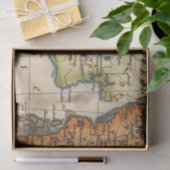 Antike Alte Karte Inspiriert (10) Seidenpapier (Geschenk)