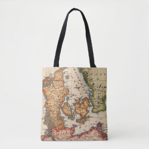 Antike Alte Karte Inspiriert (10) Tasche