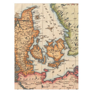 Antike Alte Karte Inspiriert (10) Tischdecke