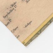 Antike Alte Karte Inspiriert (11) Fleecedecke (Ecke)