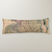 Antike Alte Karte Inspiriert (11) Seitenschläferkissen (Rückseite)