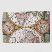 Antike Alte Karte Inspiriert (12) Golfhandtuch (Horizontal)