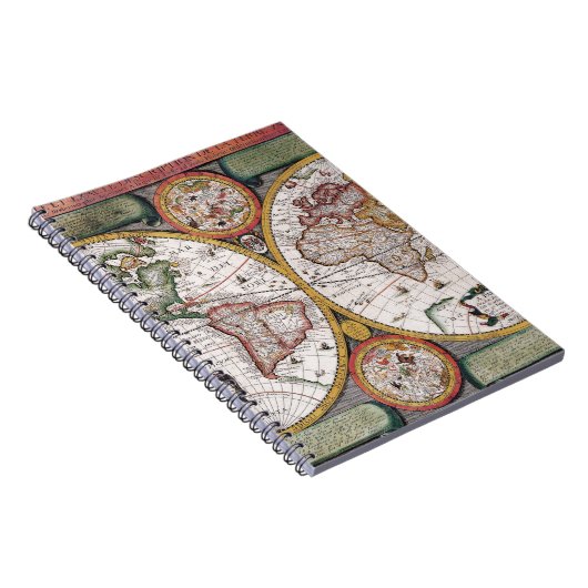 Antike Alte Karte Inspiriert (12) Notizblock (Rechte Seite)